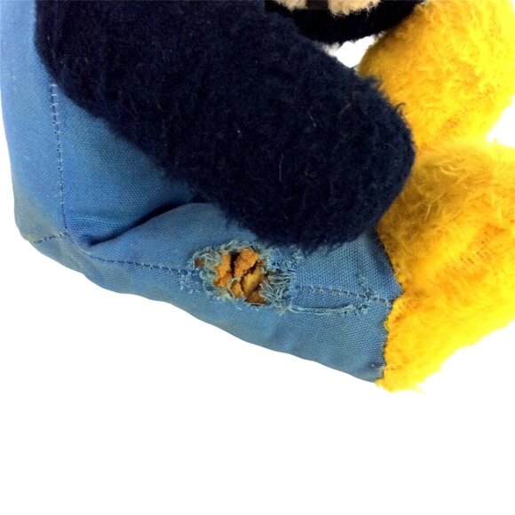 Vintage Mickey Mouse Plush Toy 16 inch Blue Jumpsuit By Walt Disney Productions - Picture 3 of 9